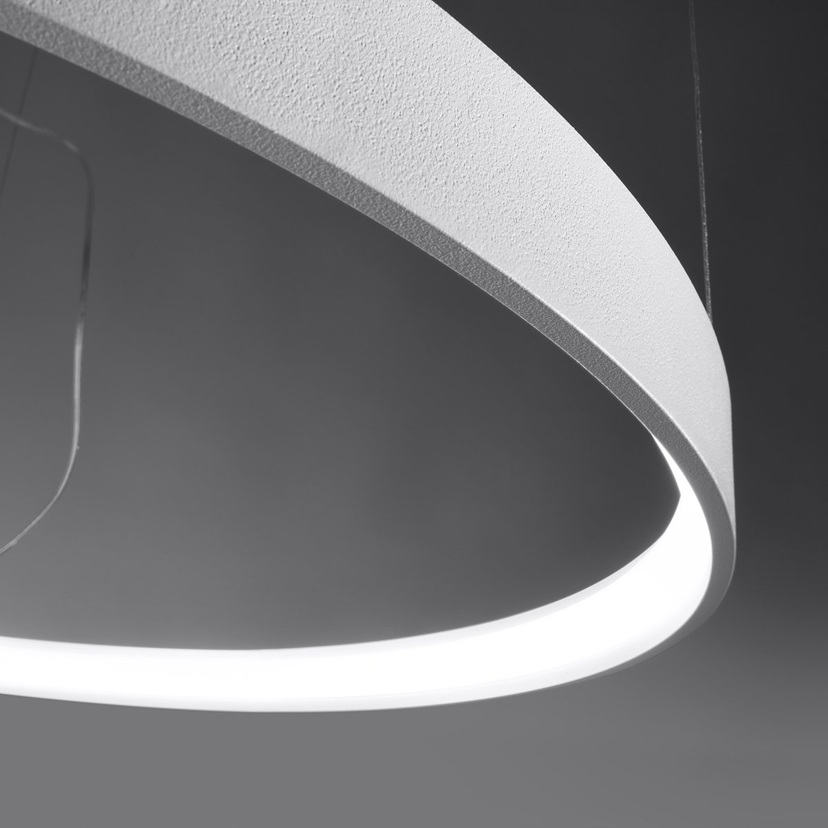 Lustre Aluminium Noir LED 1 Rio noir, EDEN