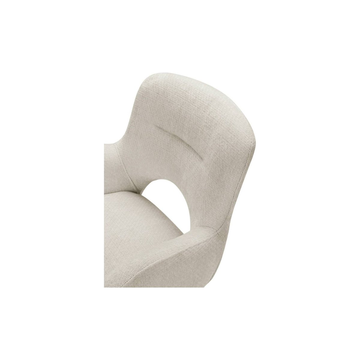 Chaise pivotante COZAL beige clair et noir, RECOLLECTION
