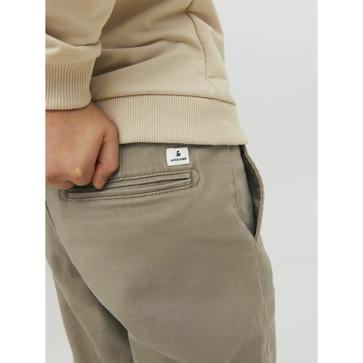 Pantaloni chino beige, JACK & JONES JUNIOR
