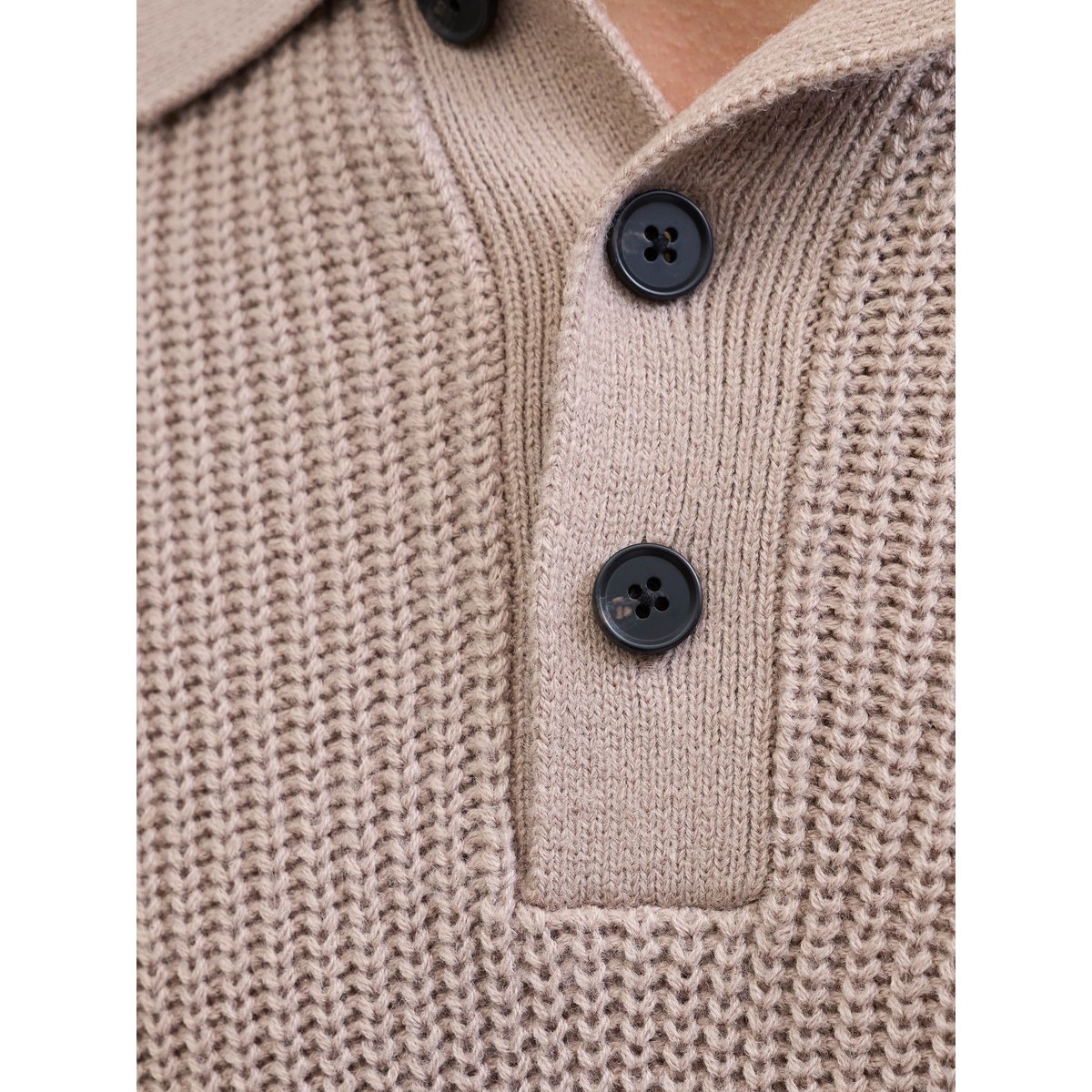 Polo Tricoté grise - atmosphere, JACK & JONES