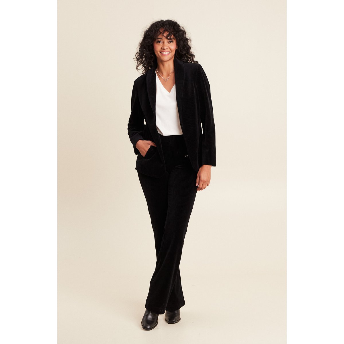 Veste tailleur velours noir, BREAL