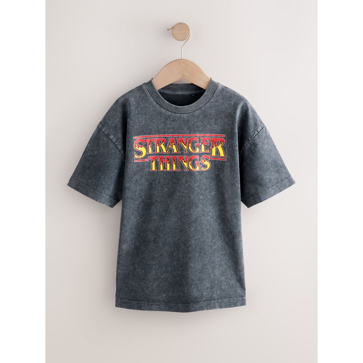 T-shirt à manches courtes stranger things gris lavé, NEXT