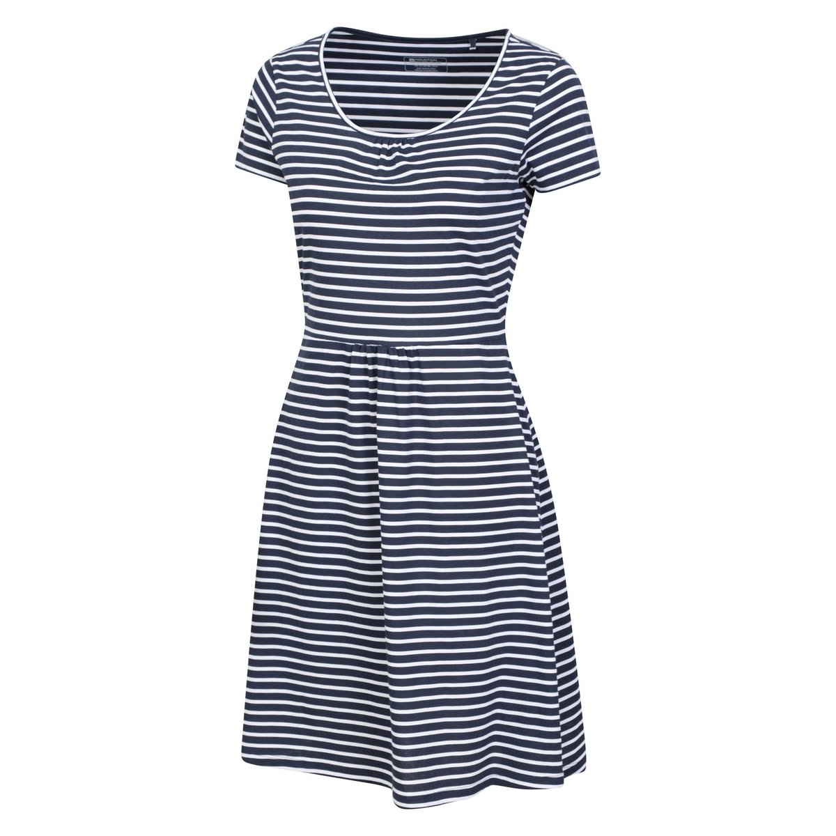 Robe patineuse manches courtes motif/style à rayures ESSENTIALS LORA bleu, MOUNTAIN WAREHOUSE