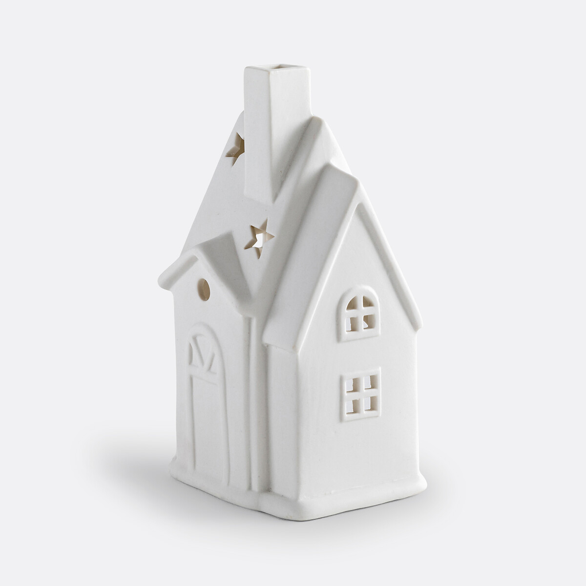 Photophore maison en céramique, Caspar blanc, LA REDOUTE INTERIEURS