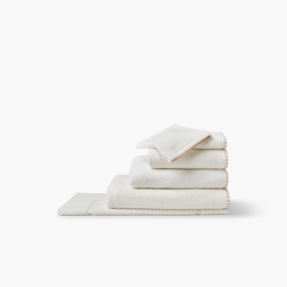 Tapis OPALYS ivoire, CARRE BLANC