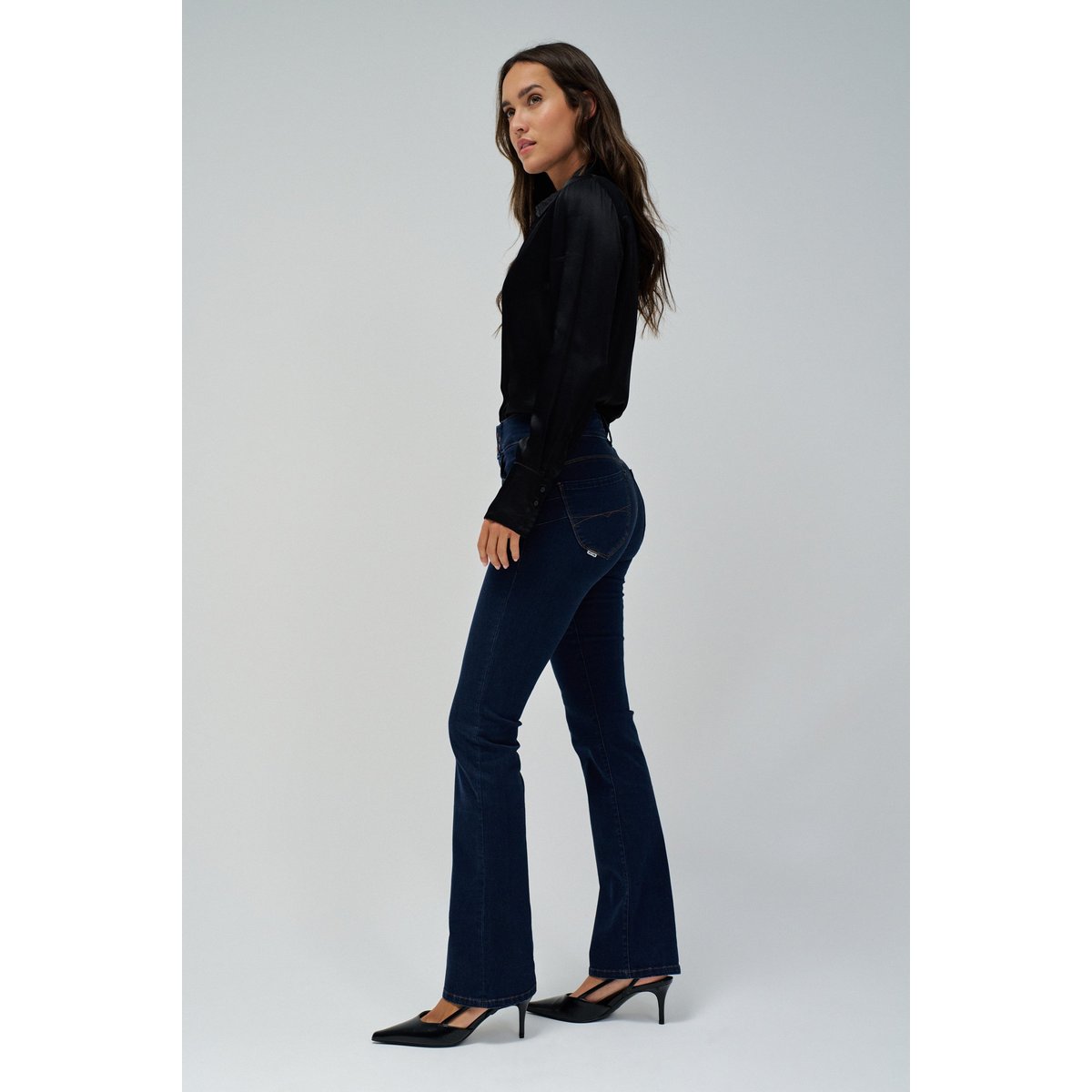 JEAN SECRET PUSH IN BOOTCUT TOUCHER DOUX bleu, SALSA JEANS