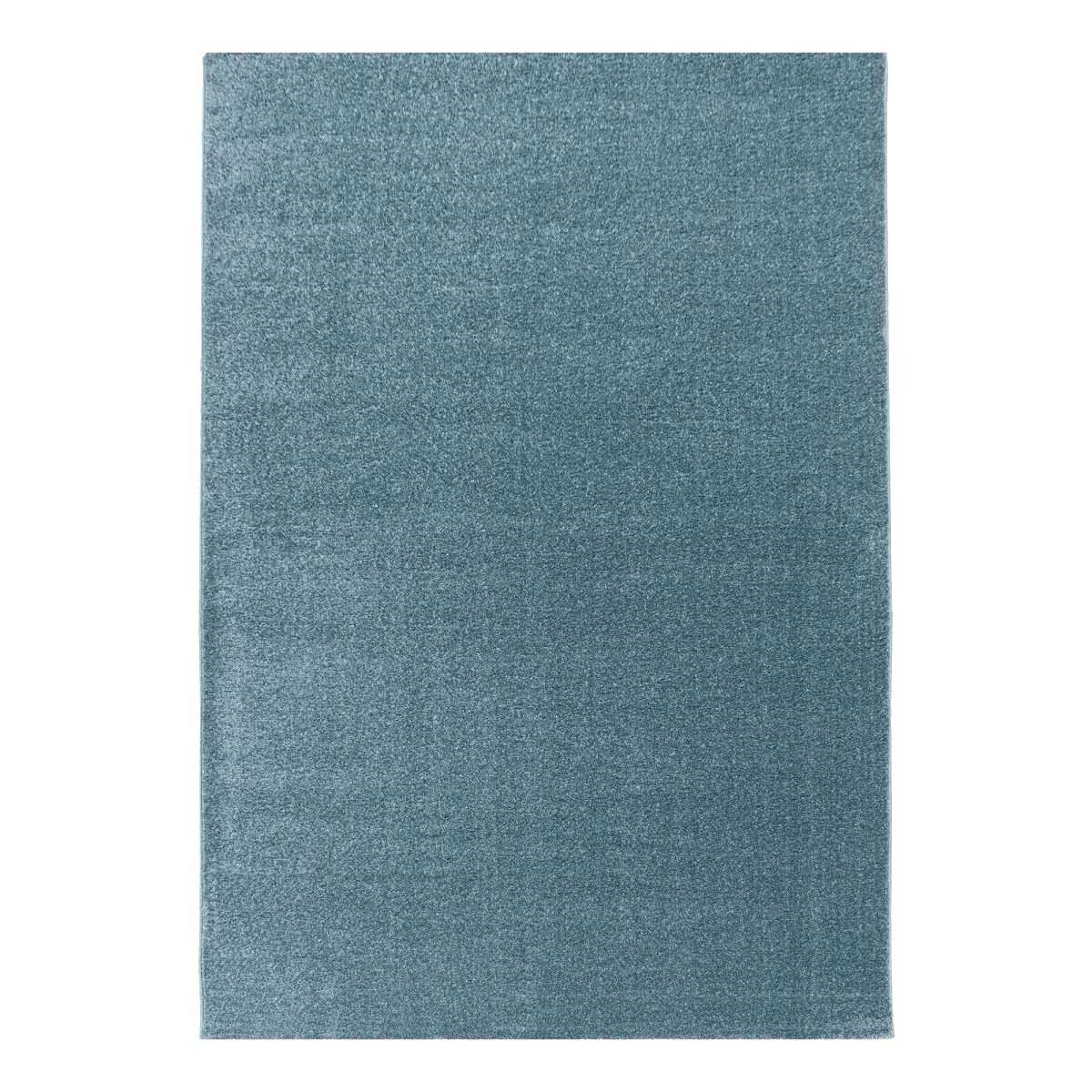 Tapis de couloir tissé motif uni BENAPO bleu, UN AMOUR DE TAPIS