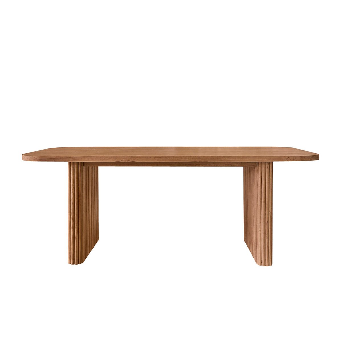 Table en bois teck massif 6 pers. COLINE naturel, BERAH GETAH