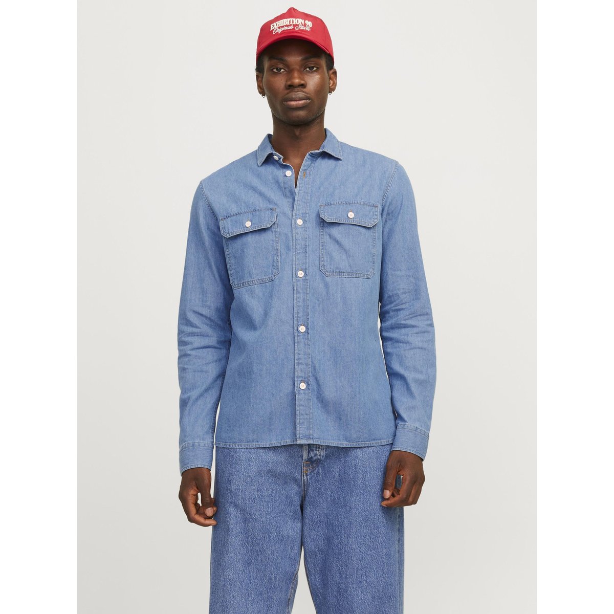 Chemise En Denim light blue denim, JACK & JONES