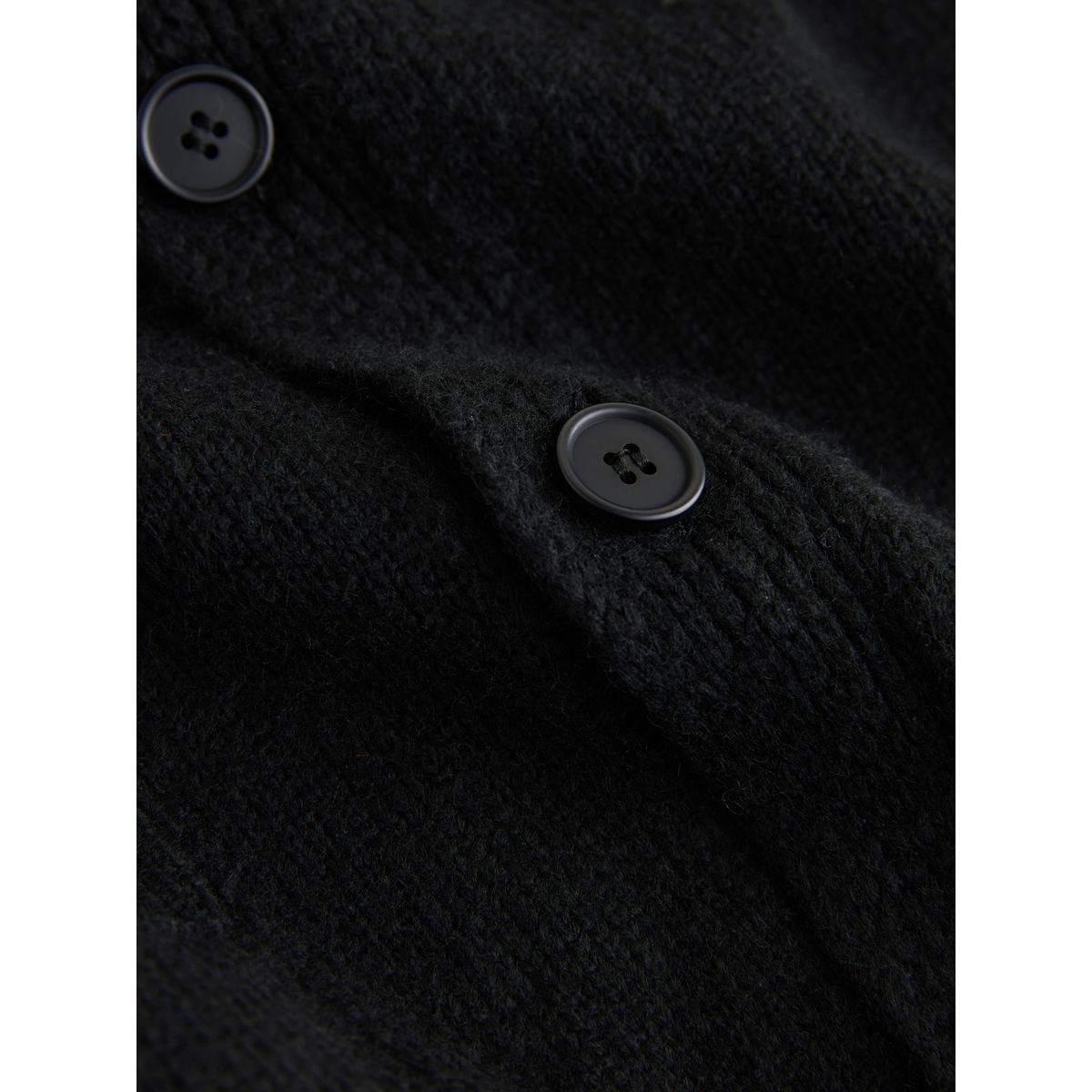 Cardigan regular brodé sur la poitrine noir, NEXT