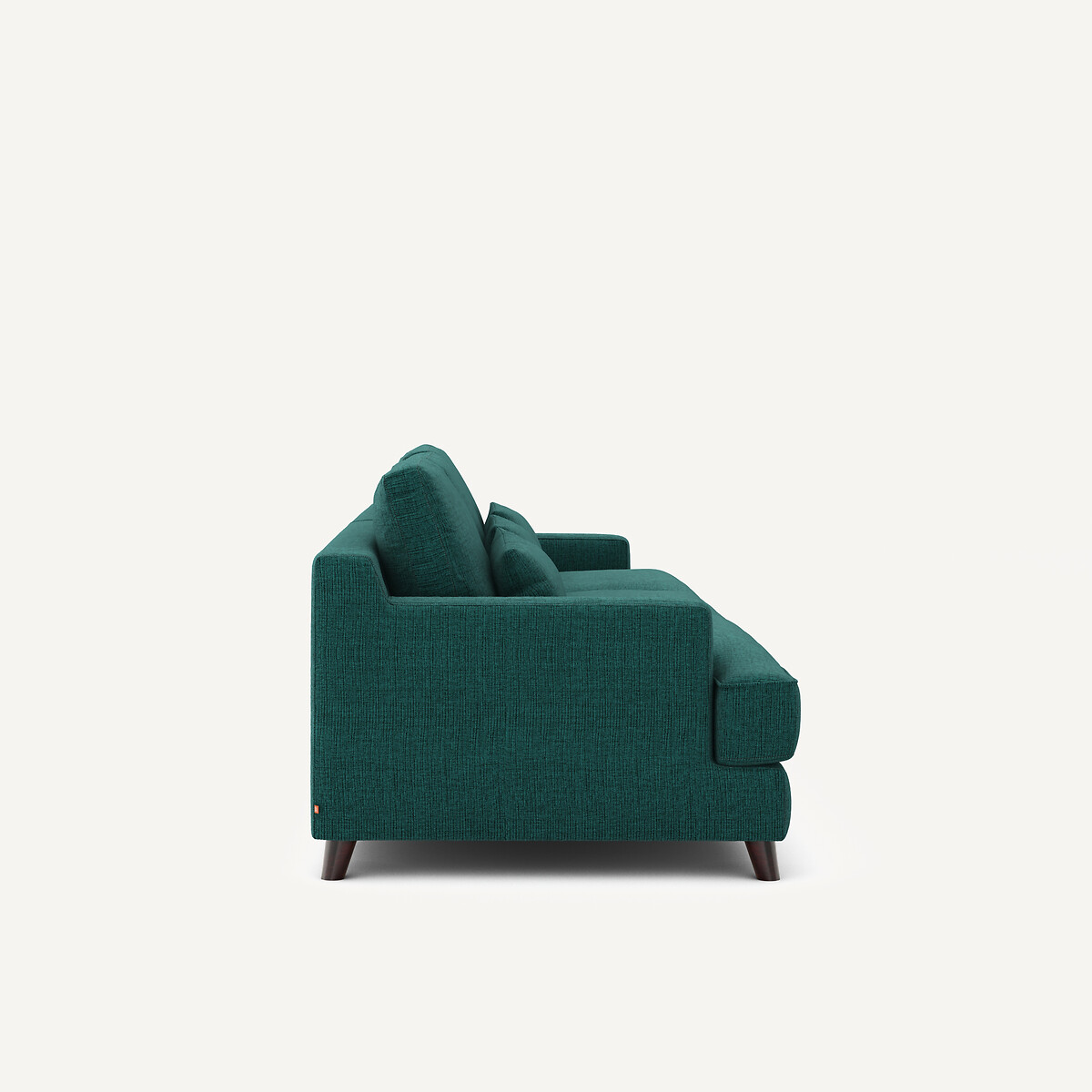 3- oder 4-Sitzer-Sofa aus meliertem Stoff, ALWINE dunkelgrün, AM.PM