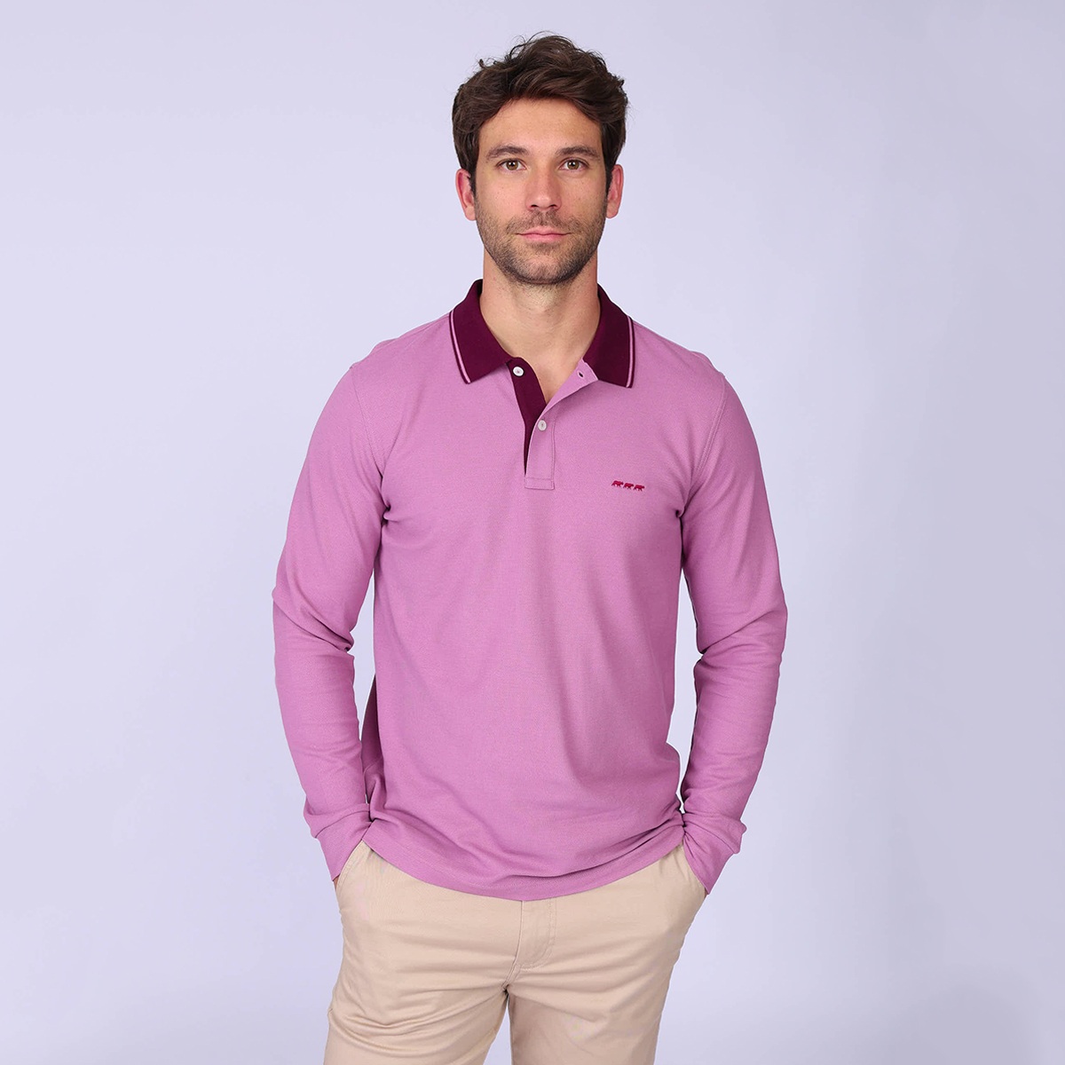 Polo Erwann mauve, MISE AU GREEN