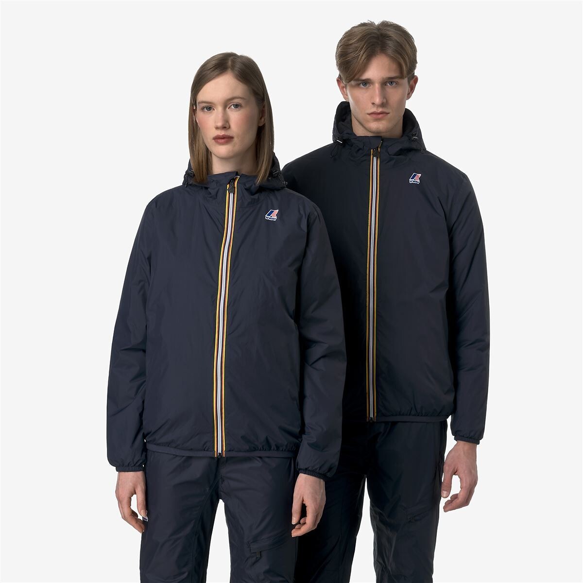 Coupe vent capuche unisexe LE VRAI CLAUDE 4.0 WARM marine, K-WAY