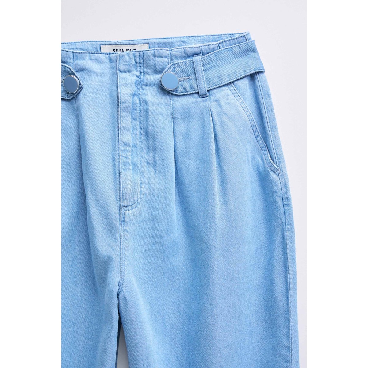 PANTALON LARGE EN LIGHTDENIM bleu, SALSA JEANS