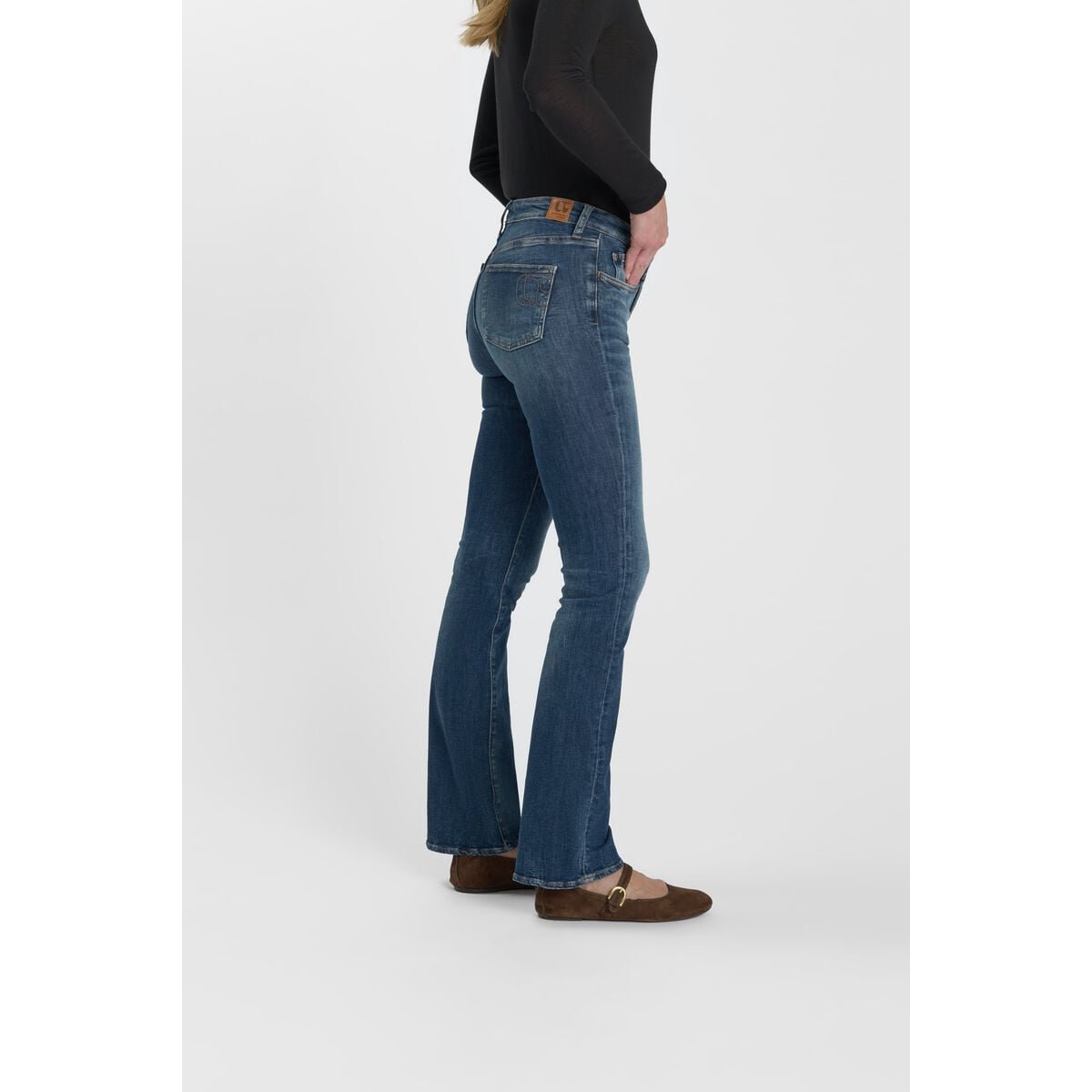 Jeans bootcut POWER bootcut, longueur 34 blue, LE TEMPS DES CERISES