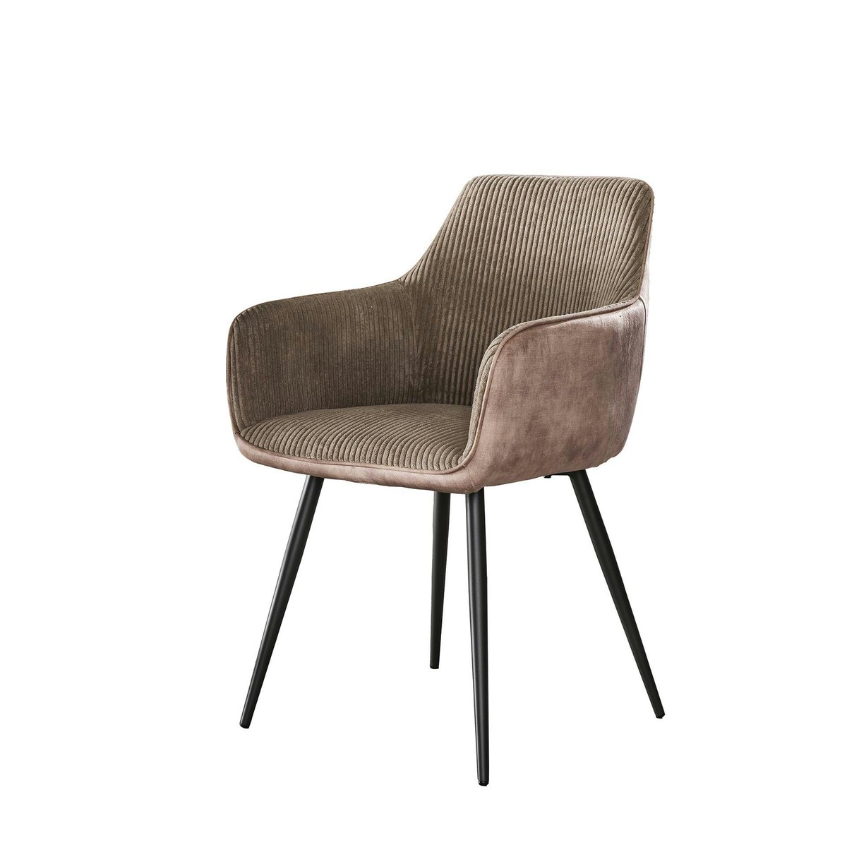 Fauteuil de table beige sable bi-matière (lot de 2) GALWAY beige, PIER IMPORT