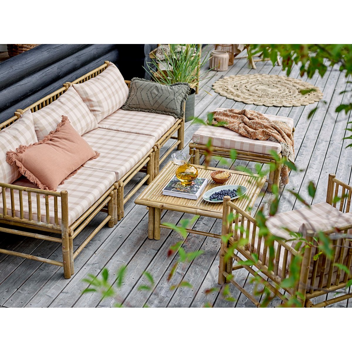 Chaise en bambou Korfu beige, BLOOMINGVILLE