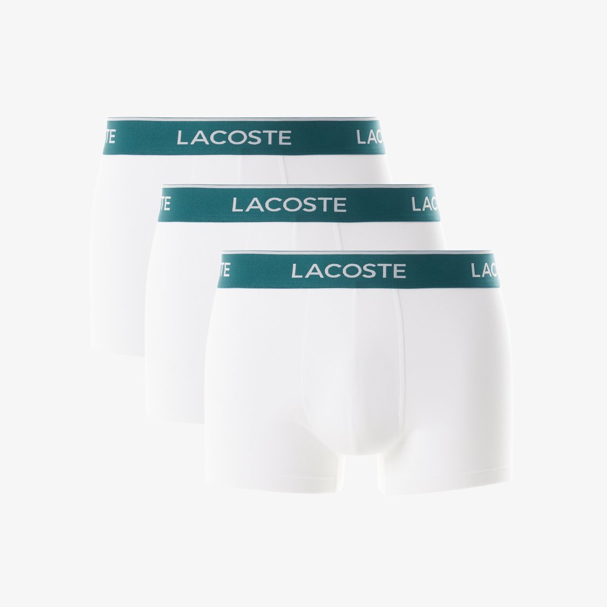 Lot de 3 boxers courts blanc-001, LACOSTE