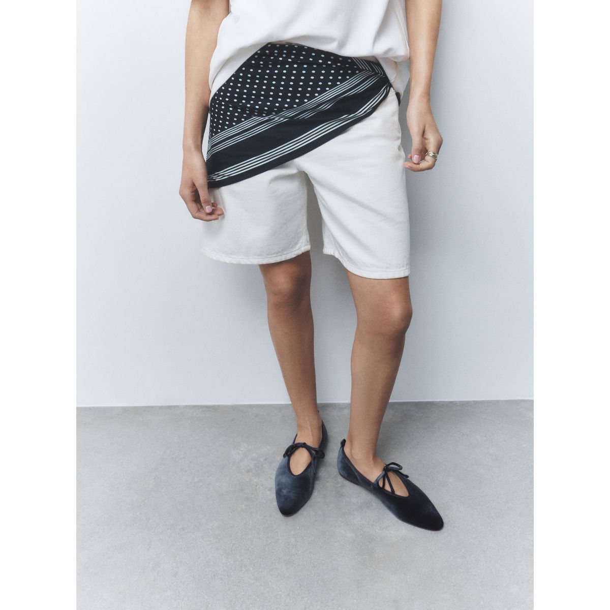 Babies en velours à nouer forever comfort® gris, NEXT