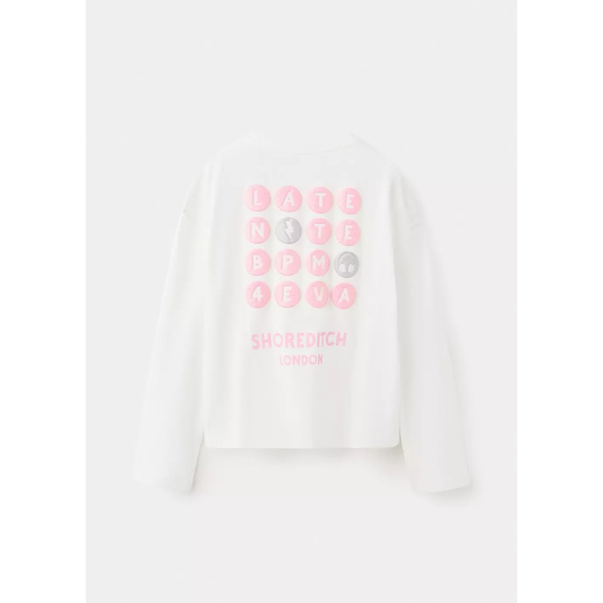 T-shirt en coton imprimé blanc cassé, MANGO KIDS