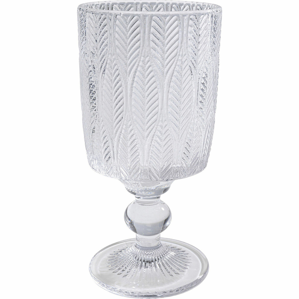 Bicchiere vino Fogli chiaro vetro, KARE DESIGN