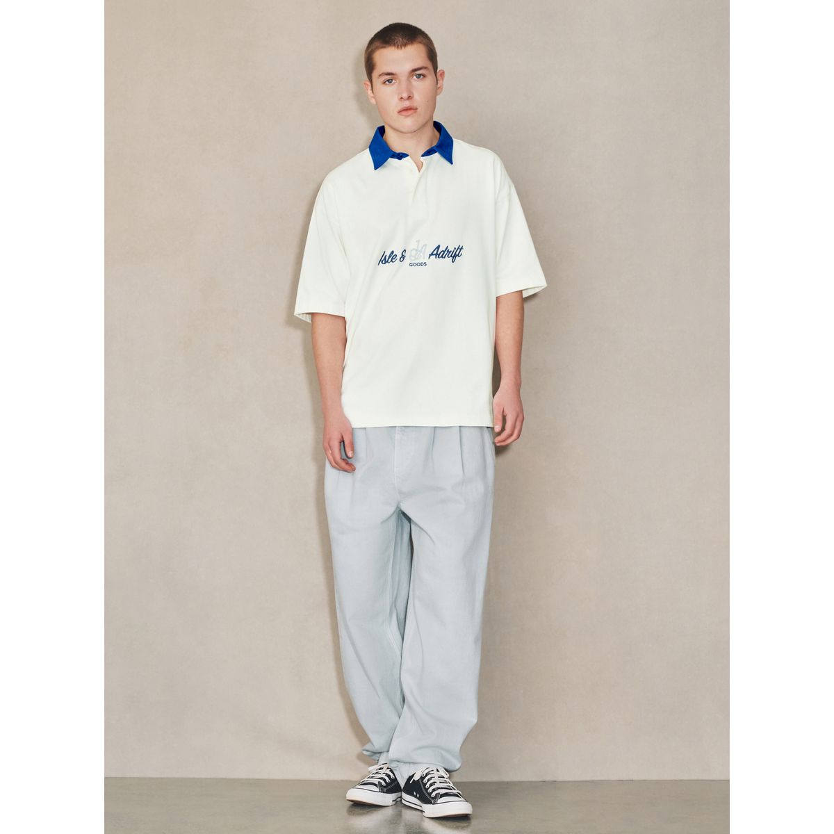 Maillot de rugby oversize edit imprimé blanc, NEXT
