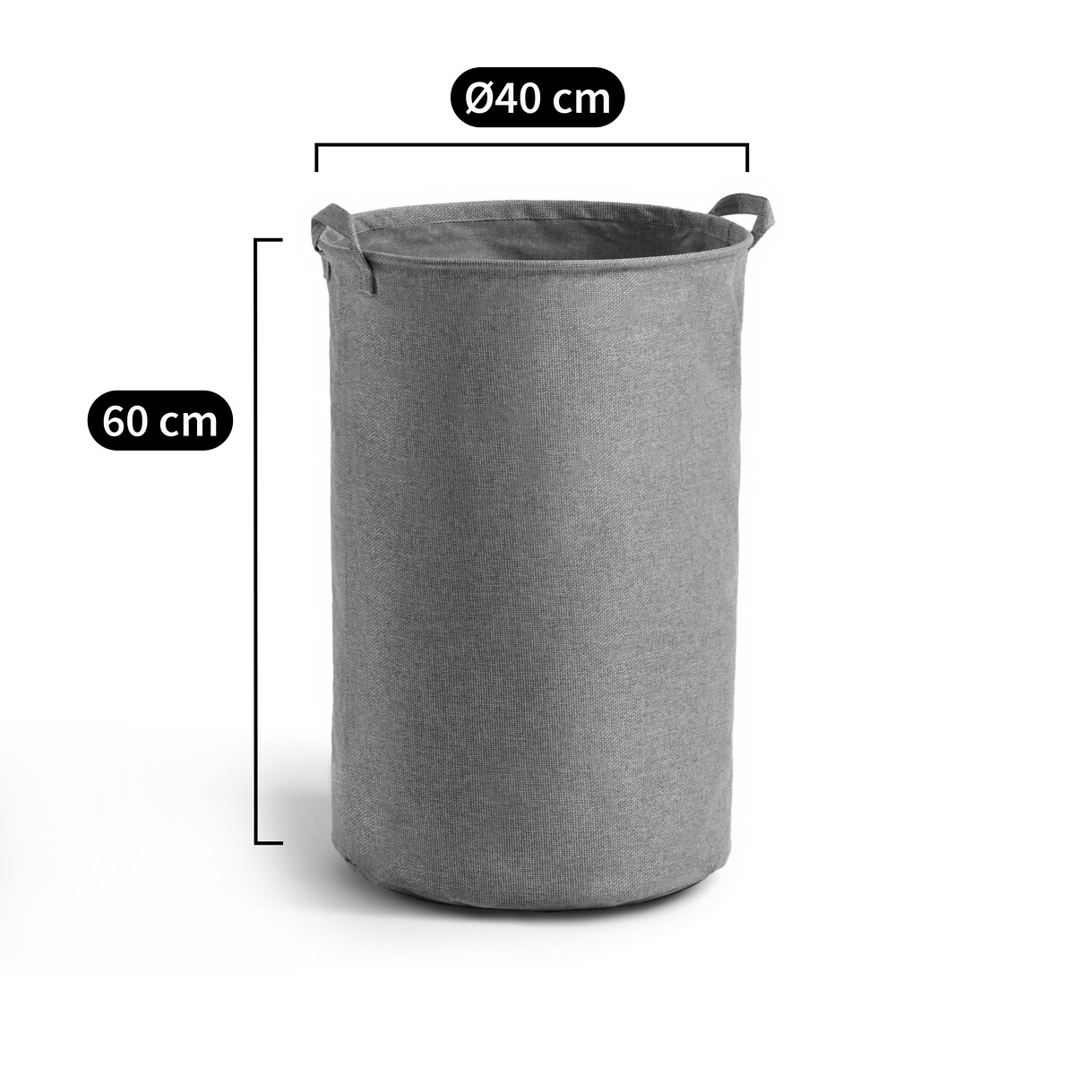 Lihoa 100% Polyester Laundry Basket light grey, LA REDOUTE INTERIEURS