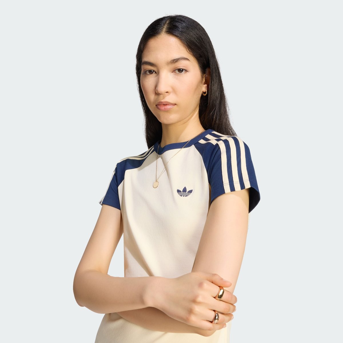 T-Shirt Sst T-Shirt Sst warm vanilla / night indigo / warm vanilla, adidas Originals