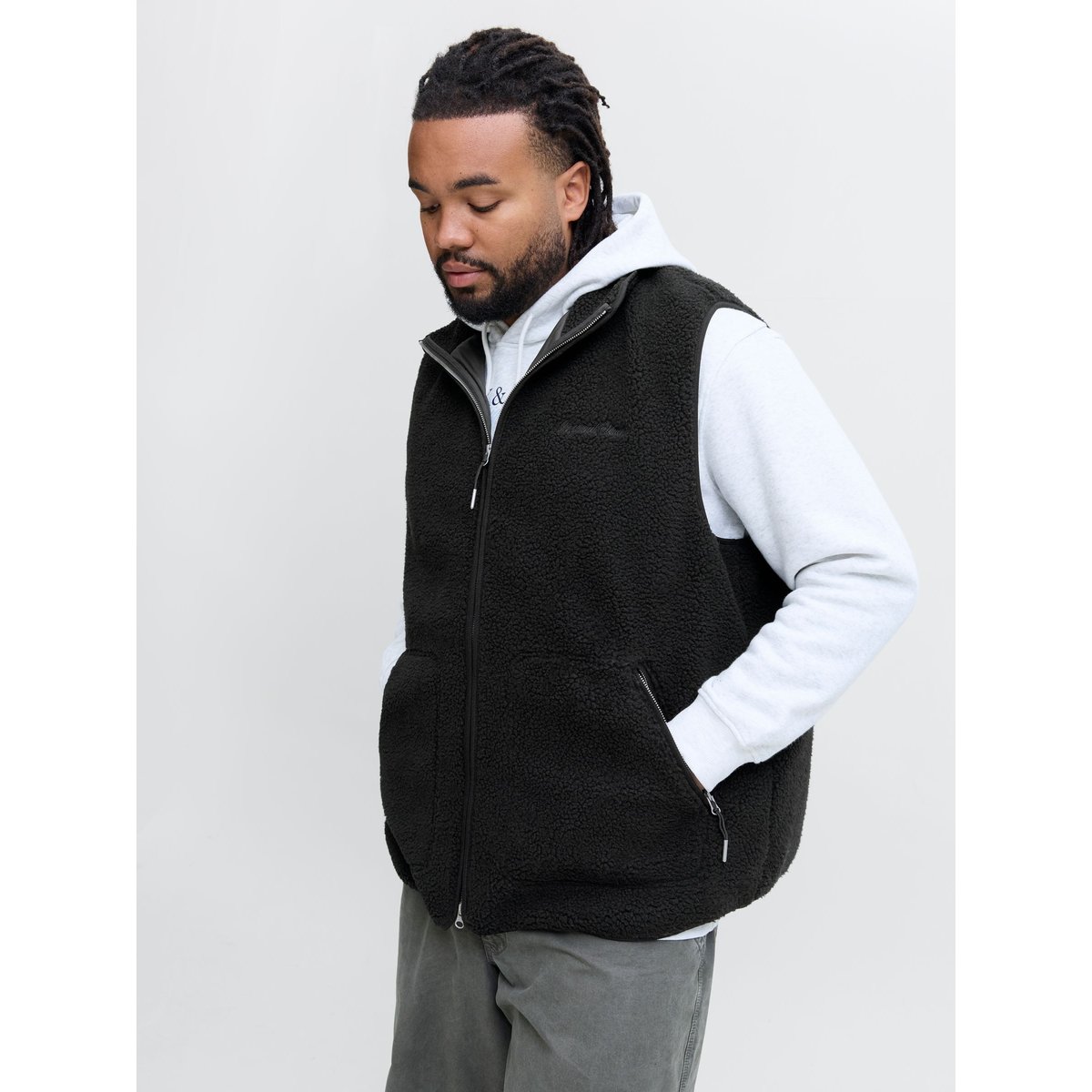 Gilet En Peluche noire - black, JACK & JONES