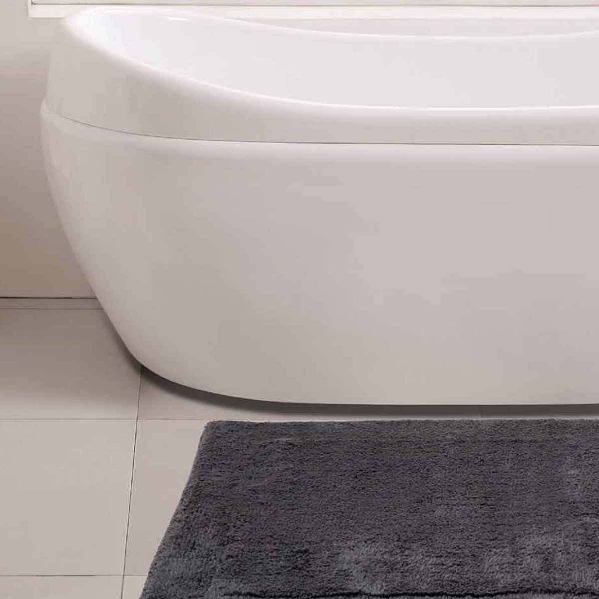 Tapis doux & épais de bain ou d'intérieur 2000 g/m² NUANCO anthracite, SENSEI MAISON