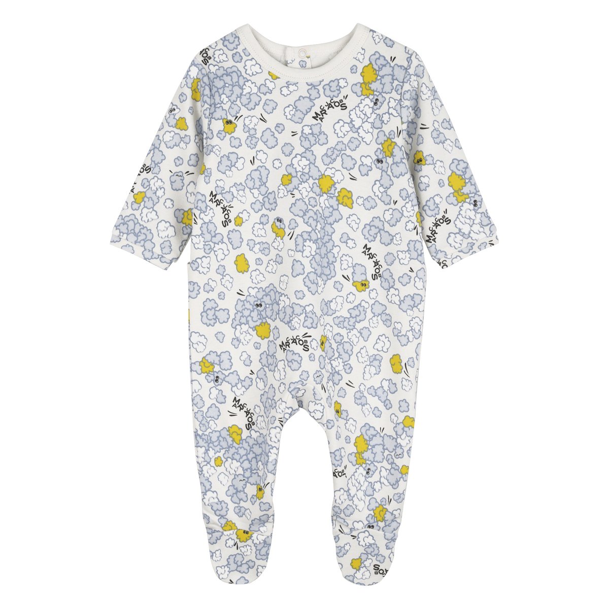 Ensemble pyjama, bonnet et bavoir creme, MARC JACOBS