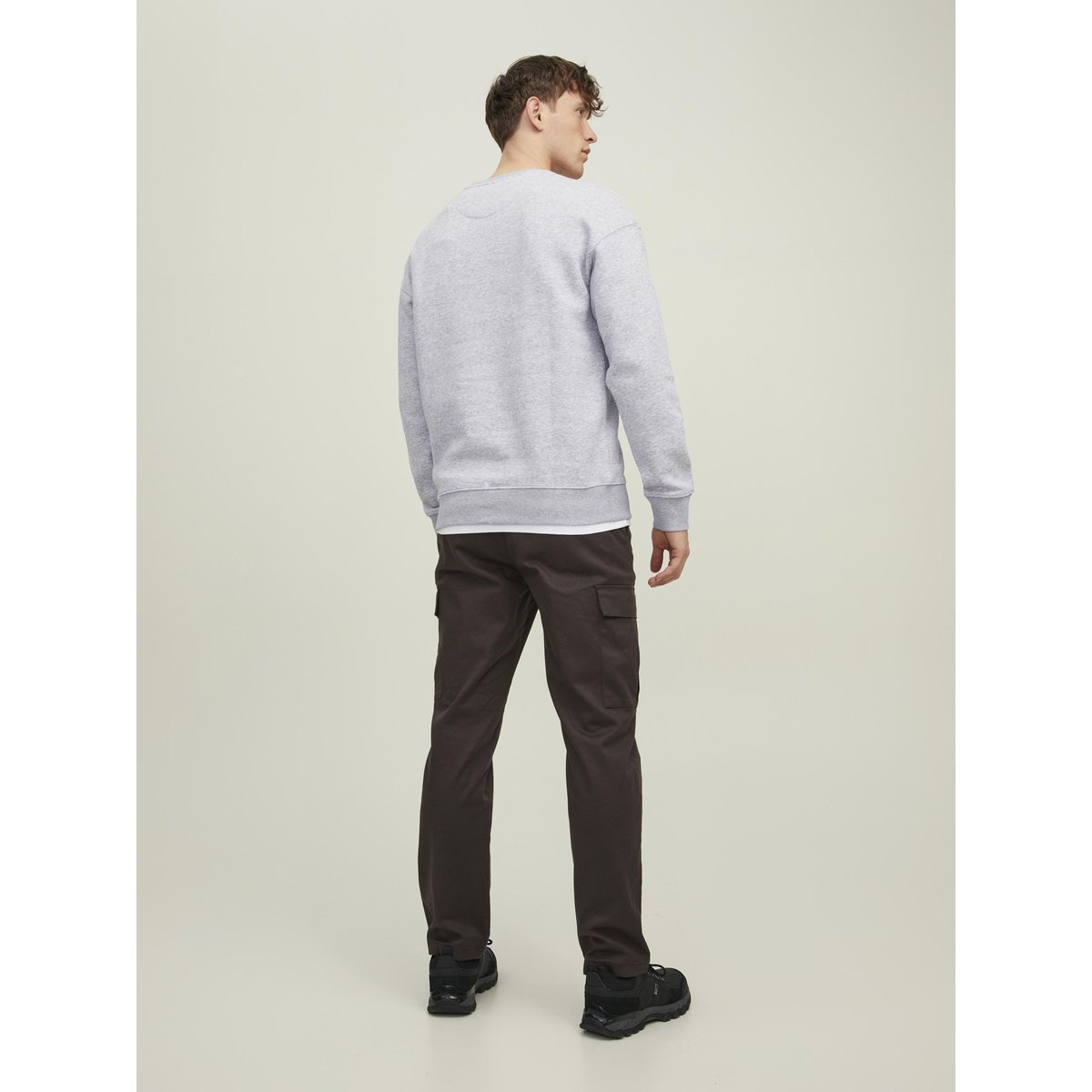 Sweat-Shirt grise - light grey melange, JACK & JONES
