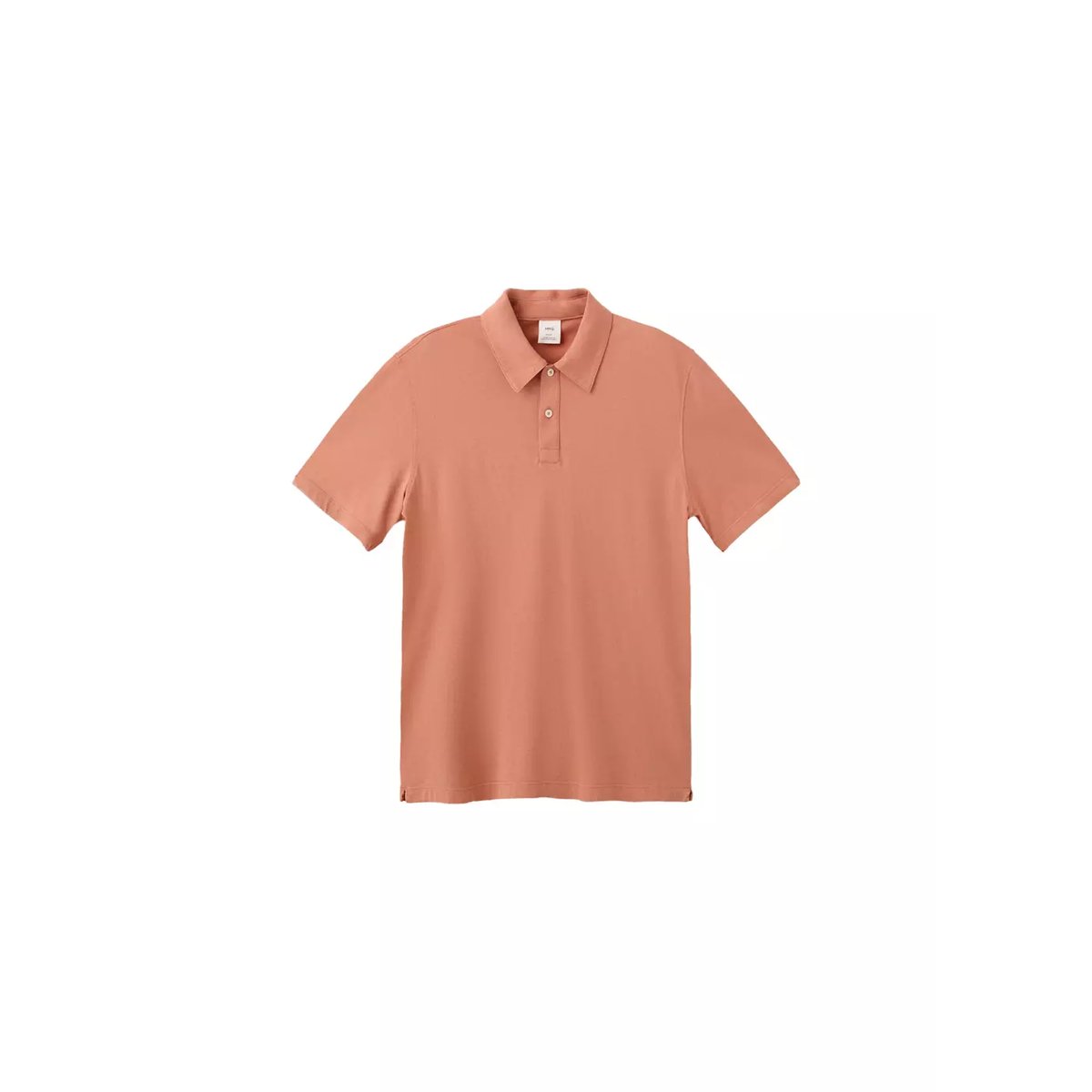 Polo 100 % coton délavé saumon, MANGO MAN