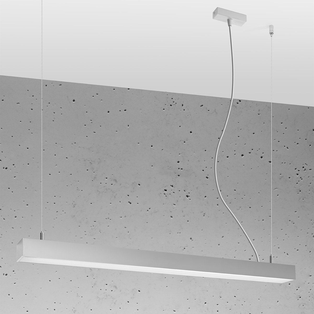 Suspension Aluminium Gris LED 1 Pinne gris, EDEN