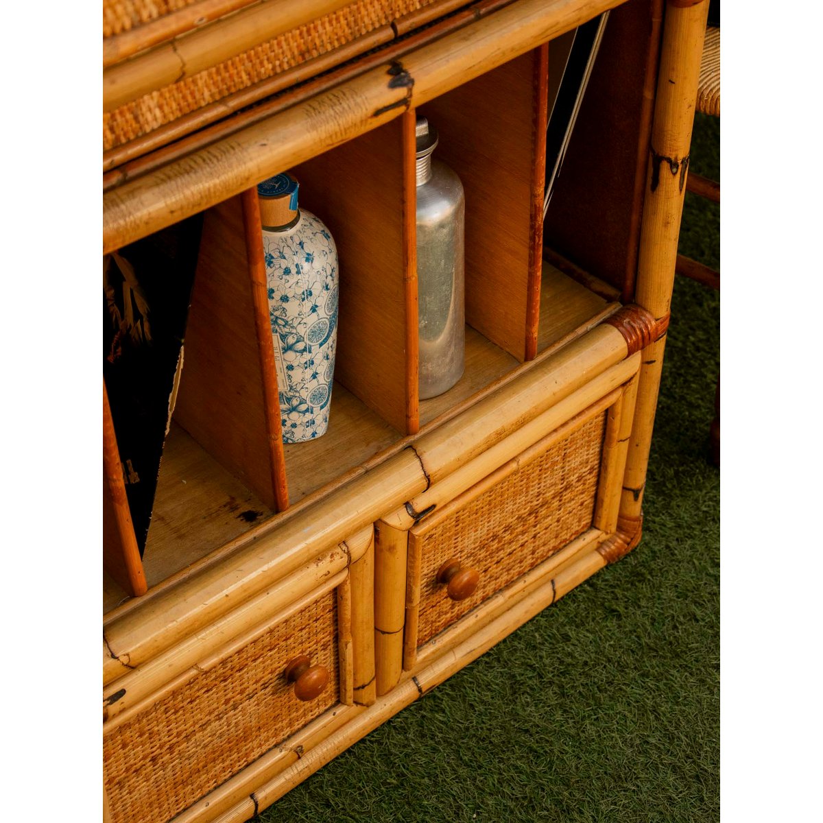 Buffet modulable à multiples rangements Gilbert N°1611 - Bon état bois clair, DEBONGOUT