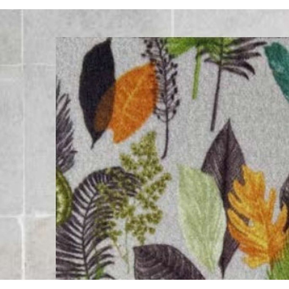 Tapis antidérapant en velours imprimé TOIN multicolore, TOILINUX