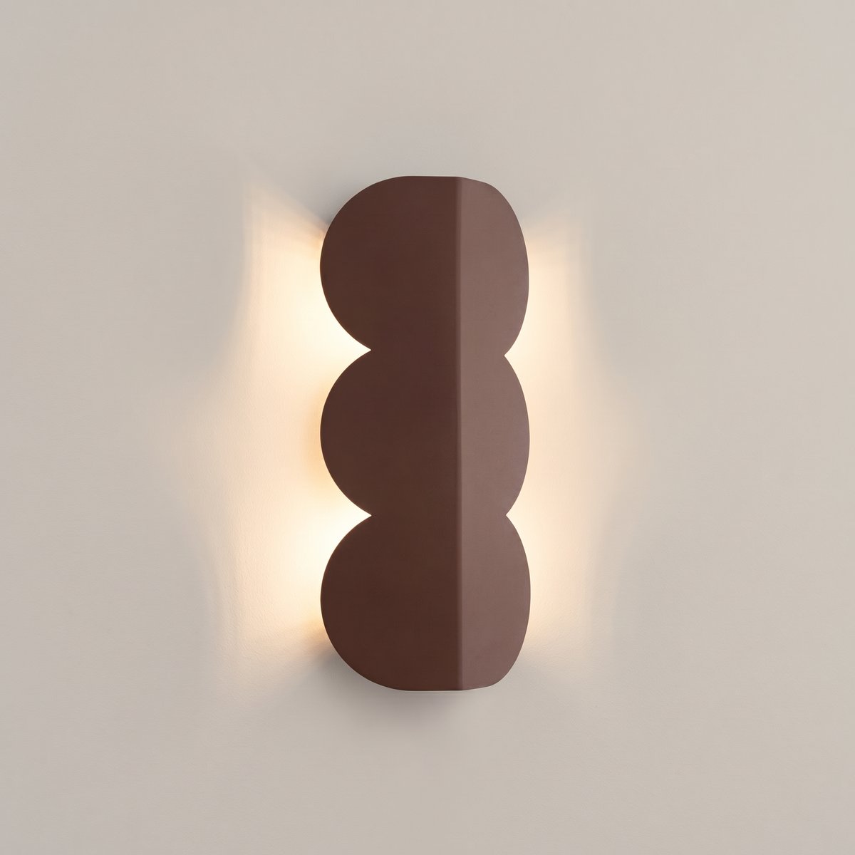 Applique murale Aluminium Pêche G9 2 Biscuit pêche, EDEN