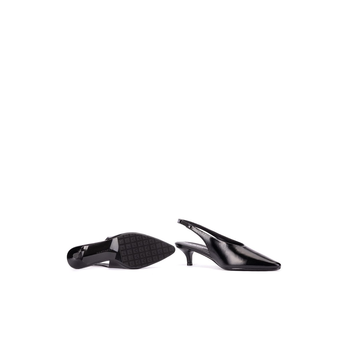 Chaussures à talon cuir Adda black, MARTINELLI