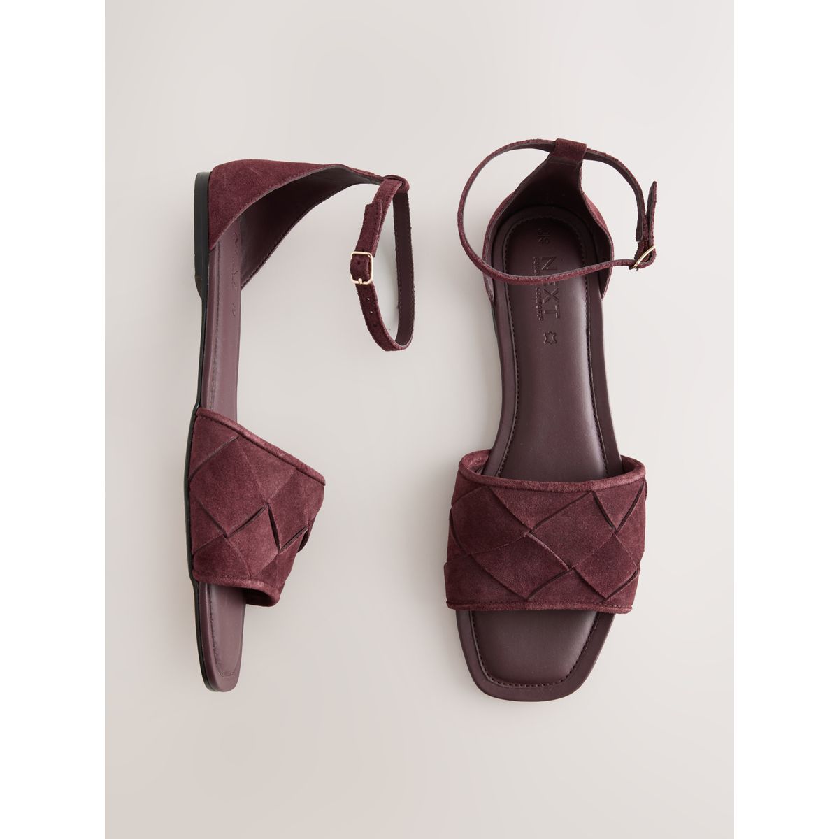 Sandales à bride tressée forever comfort® rouge bordeaux, NEXT