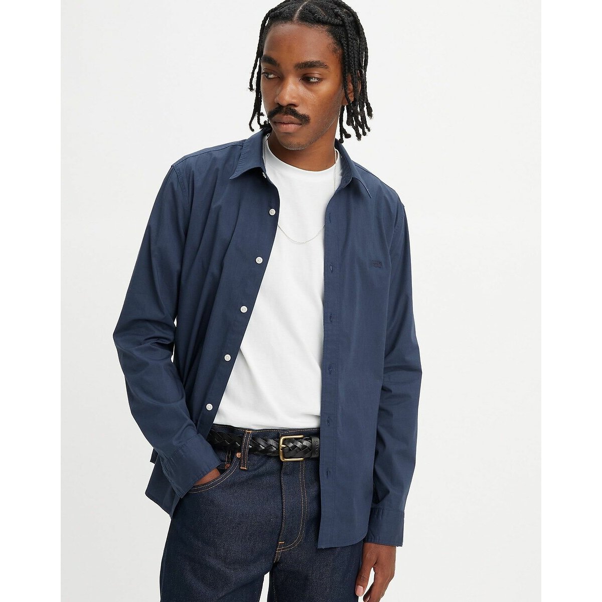 Chemise slim popeline bleu marine, LEVI'S