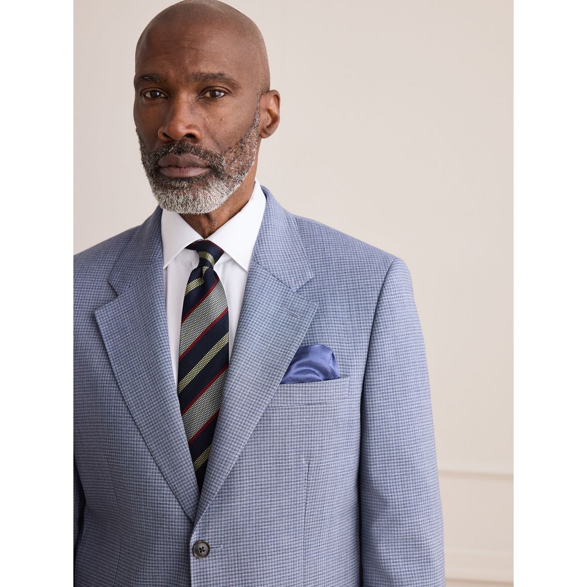 Veste de costume à carreaux marzotto signature bleu, NEXT