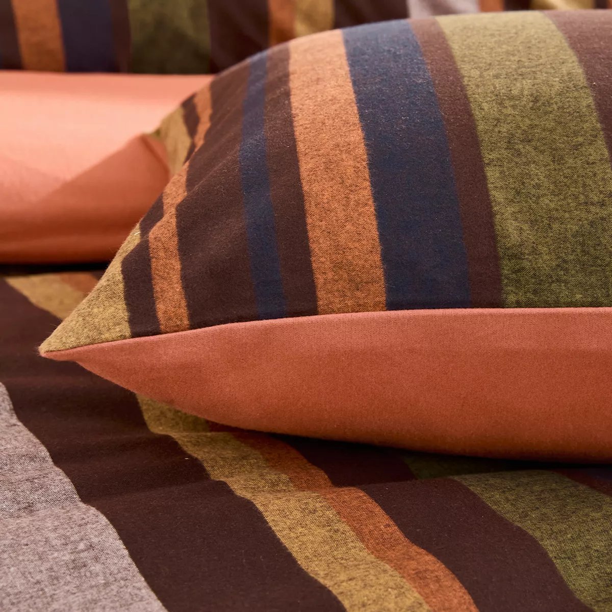 Housse de couette pur coton WILSON brown, GARNIER THIEBAUT