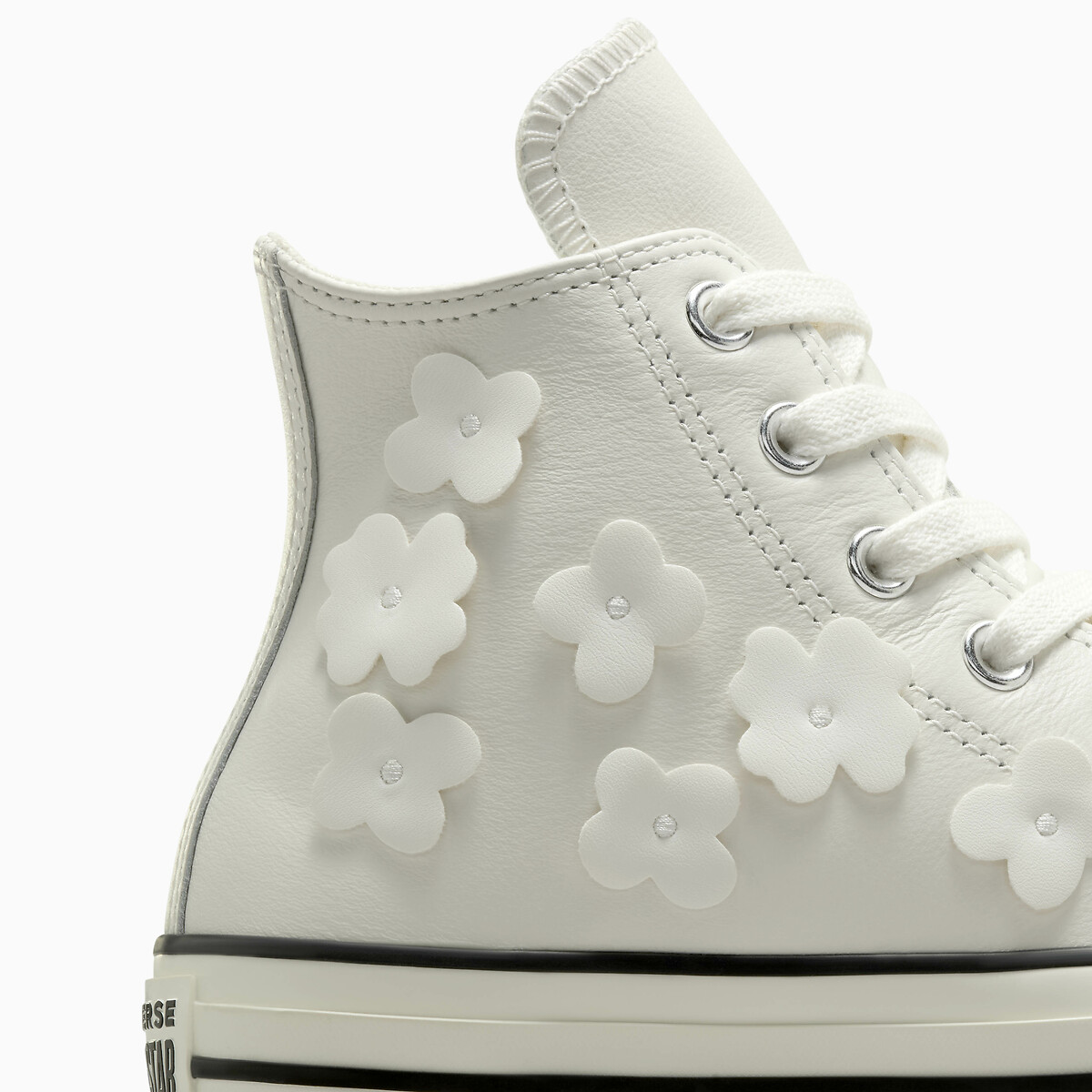 All Star Hi Metallic Ballet Trainers in Leather ecru , CONVERSE