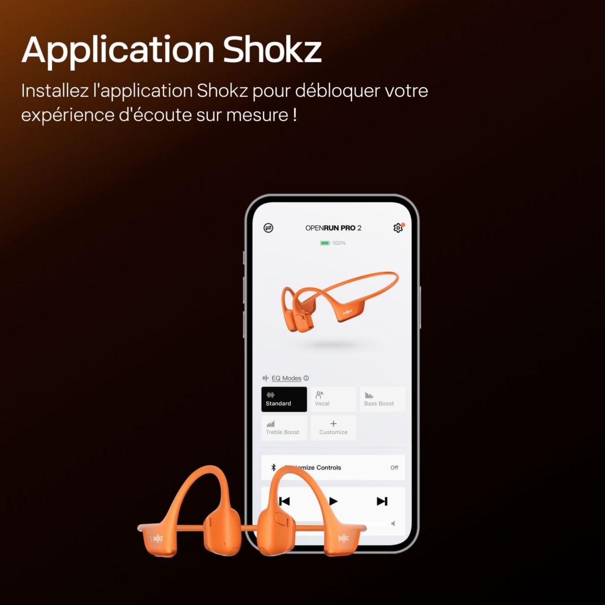 Casque OpenRun Pro 2 Mini Orange orange, SHOKZ