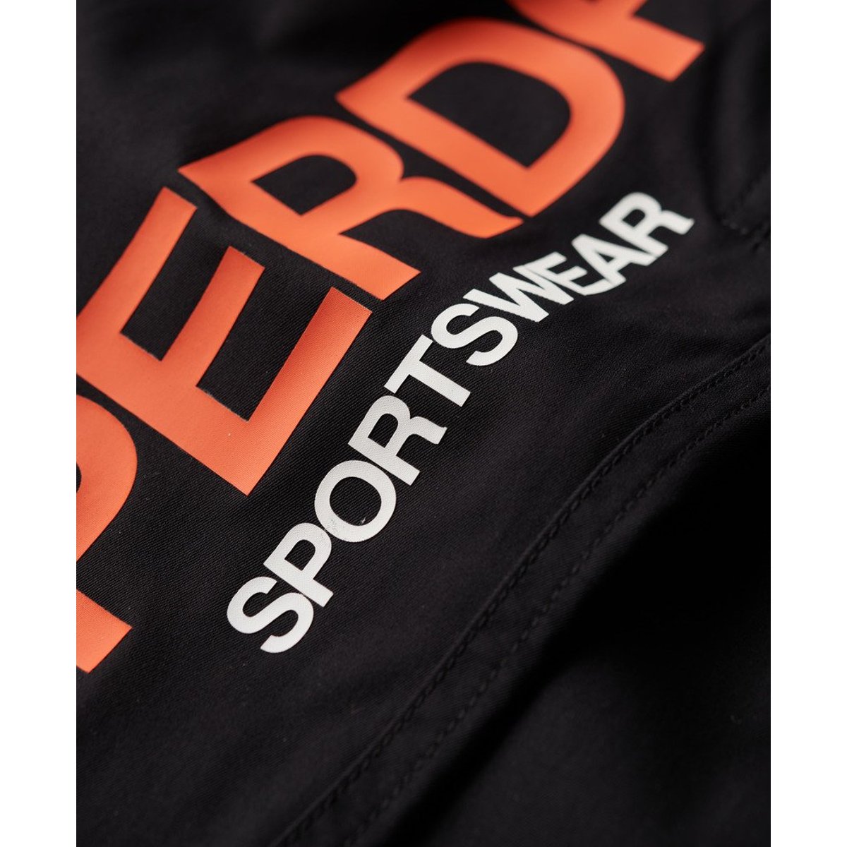 Short de surf recyclé Sportswear noir, SUPERDRY
