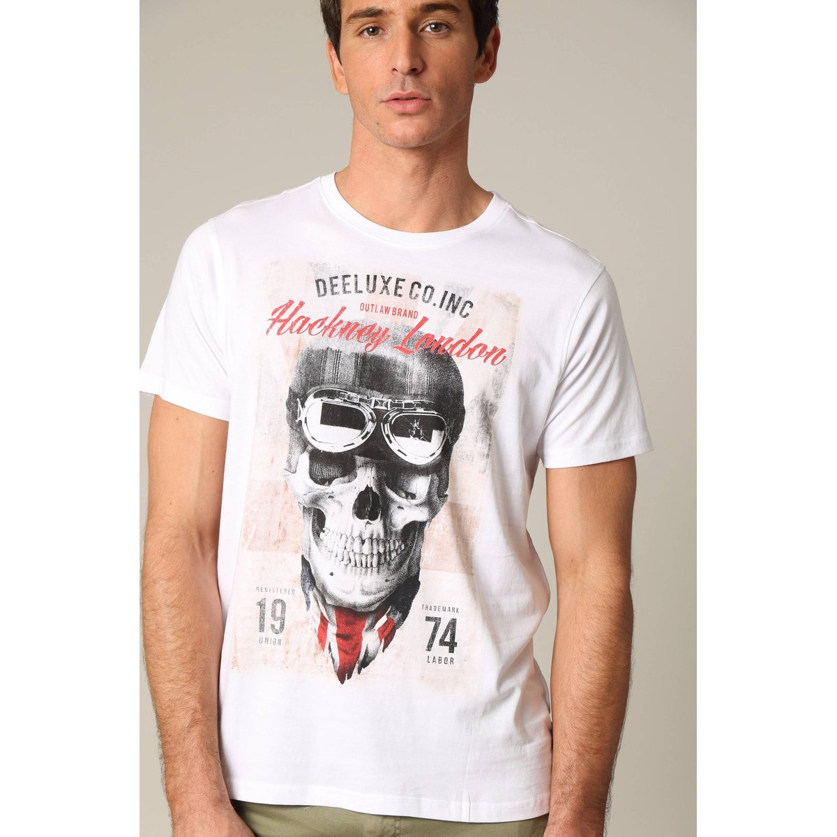 T-shirt en coton  CLEM white, DEELUXE