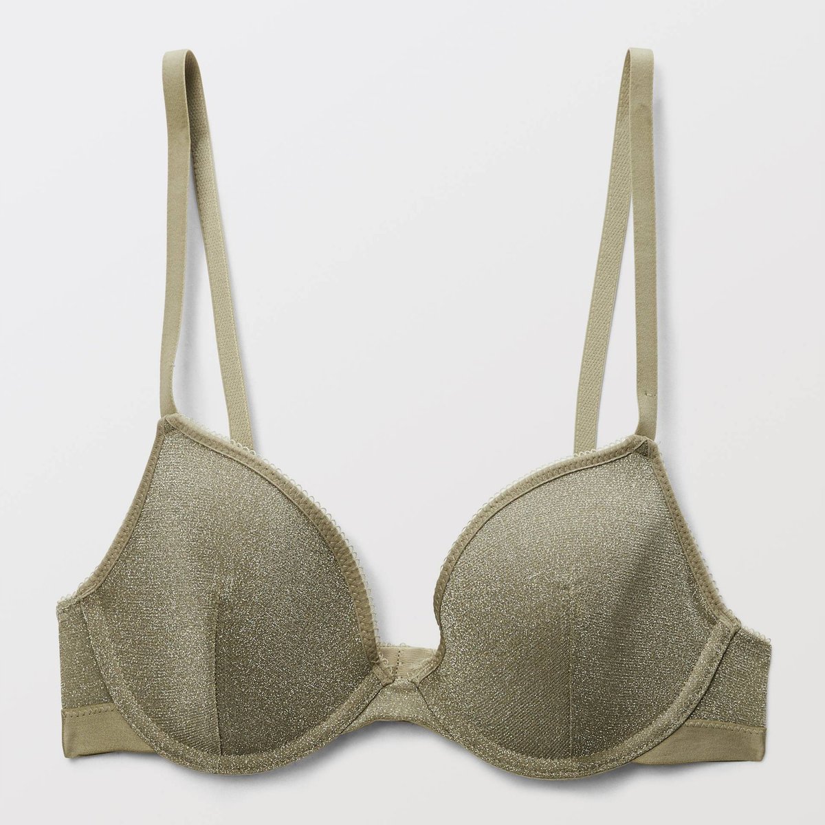 Soutien-gorge coques fines ARIEL avec fils métalisés orme, MONOPRIX
