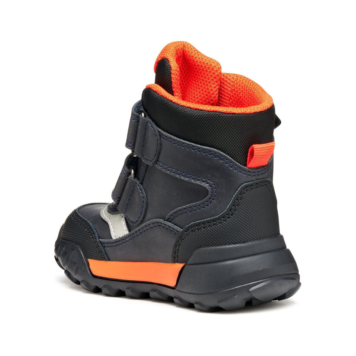Bottes Mi-Mollet  B TREKKYUP  B ABX bleu marine/orange, GEOX