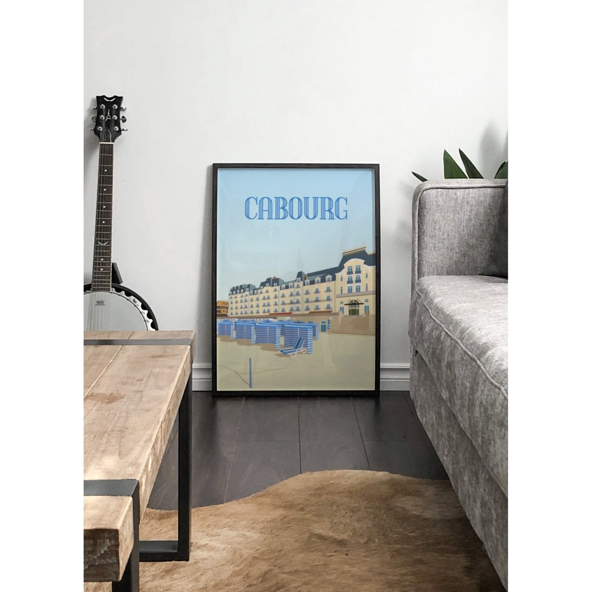 Affiche ville de Cabourg blanc, L'AFFICHERIE
