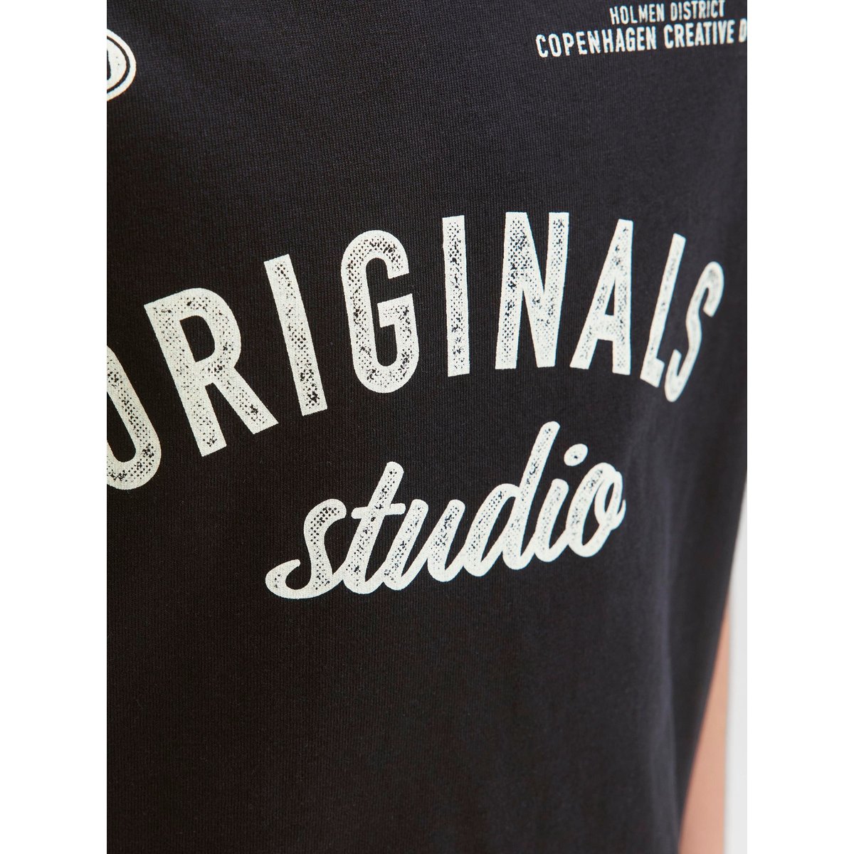 T-Shirt noire - black, JACK & JONES JUNIOR